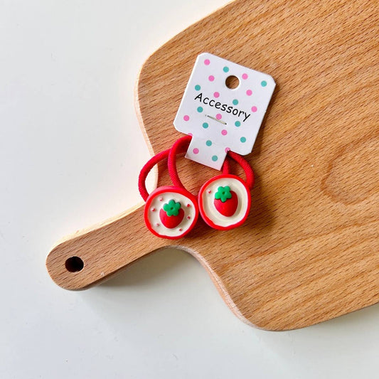 GEOMETRIC PINEAPPLE STRAWBERRY HAIR TIE
