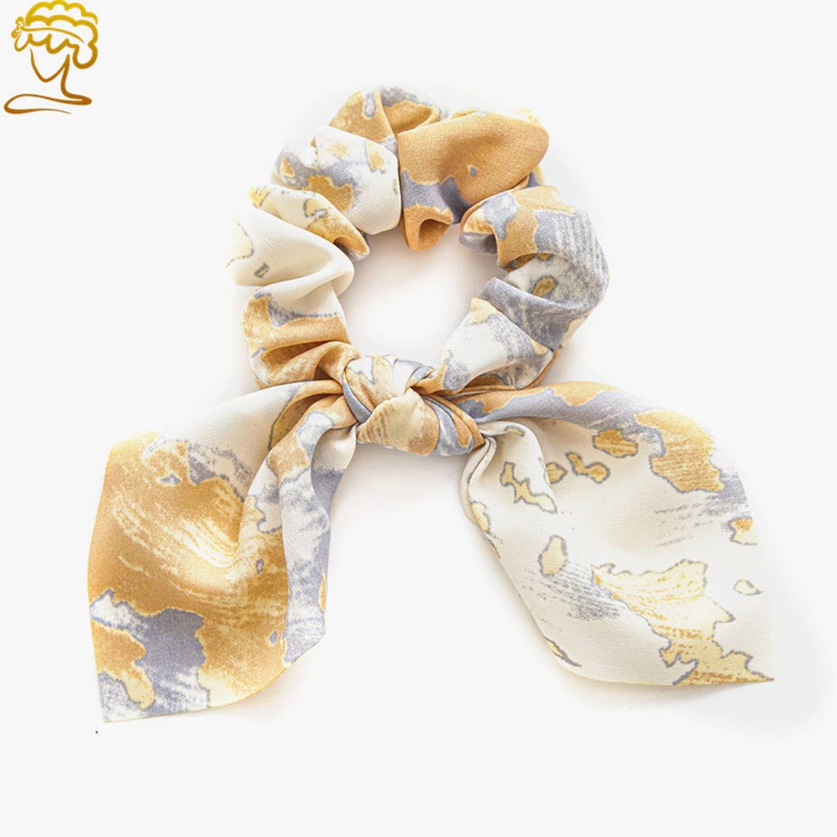 RETRO TIE-DYE RABBIT EARS LARGE INTESTINE HAIR TIE_CWAHA0839