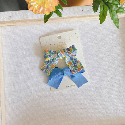 CHILDREN'S FRESH FLORAL BOW HAIRPIN