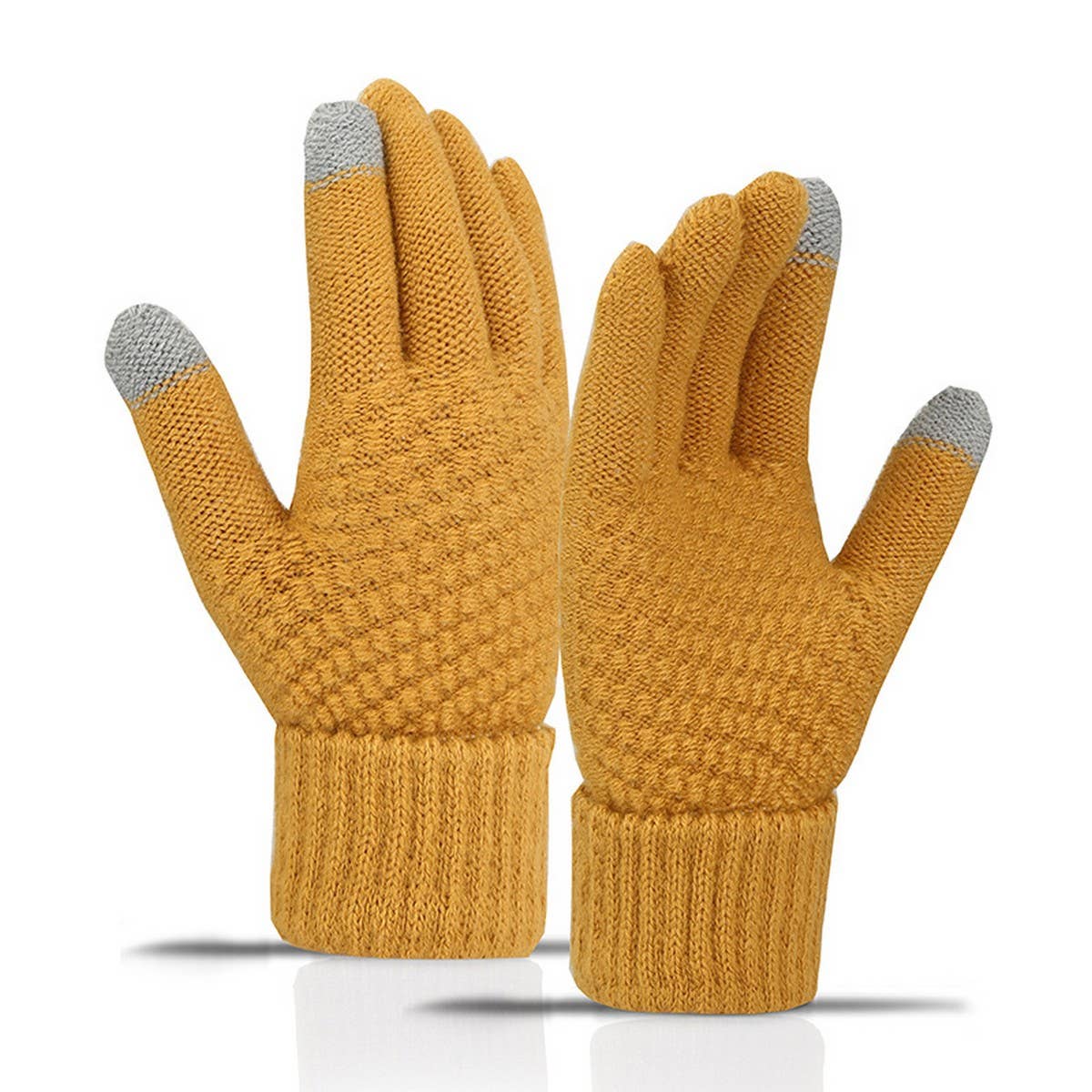 CWAG00544_WOMEN CUTE WINTER KNIT TOUCHSCREEN GLOVES