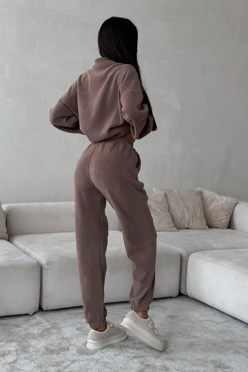 CWSTB1355_POLAR FLEECE TOP AND PANTS TWO-PIECE SET