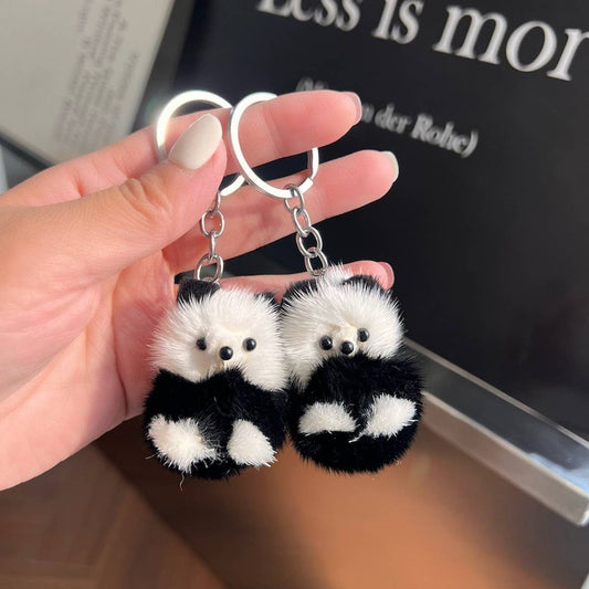 SMALL CUTE PANDA DOLL CAR KEYCHAIN PENDANT_CWMM2494
