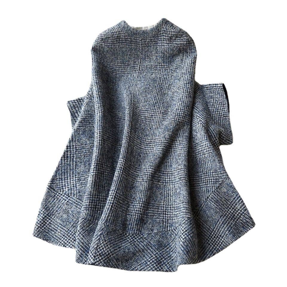 CARDIGAN CREW NECK WITH THREE-QUARTER SLEEVES