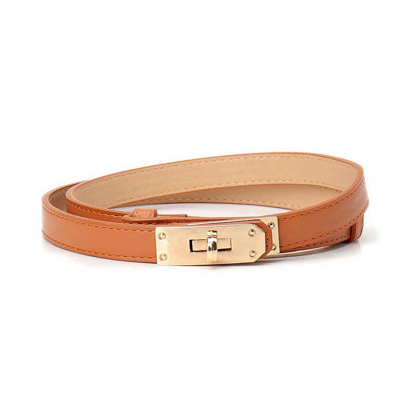 High-end lockable thin waist strap