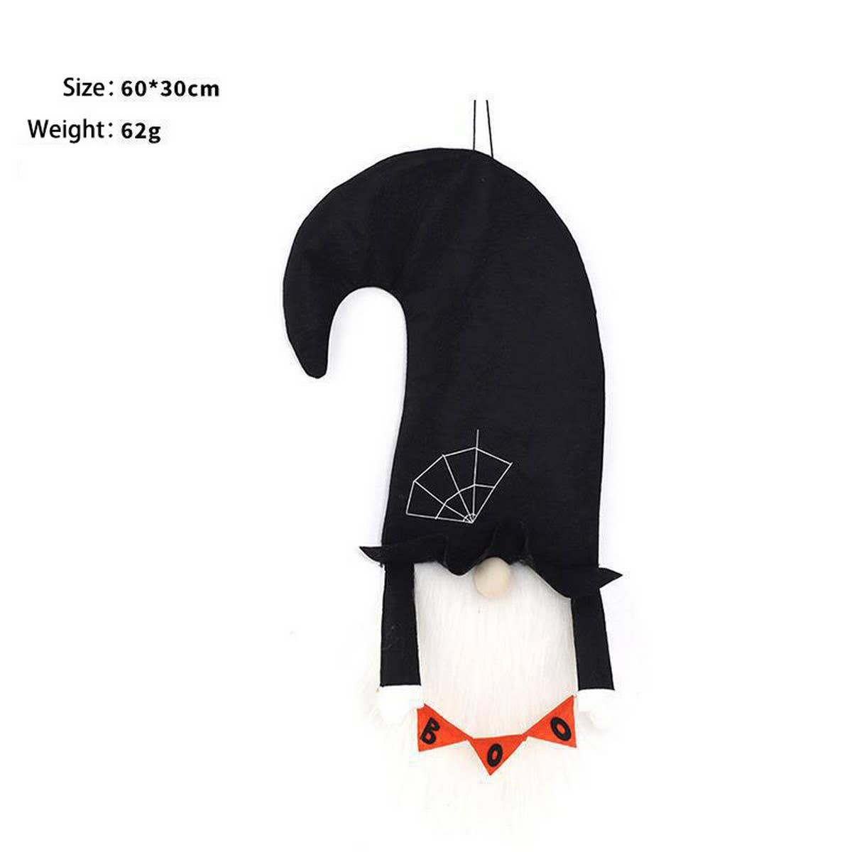 Black & White Plaid Faceless Gnome Flag Wall Decor_CWAJE0540