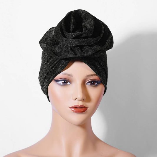 NEW LADIES BRIGHT SILK LARGE FLOWER HEADSCARF