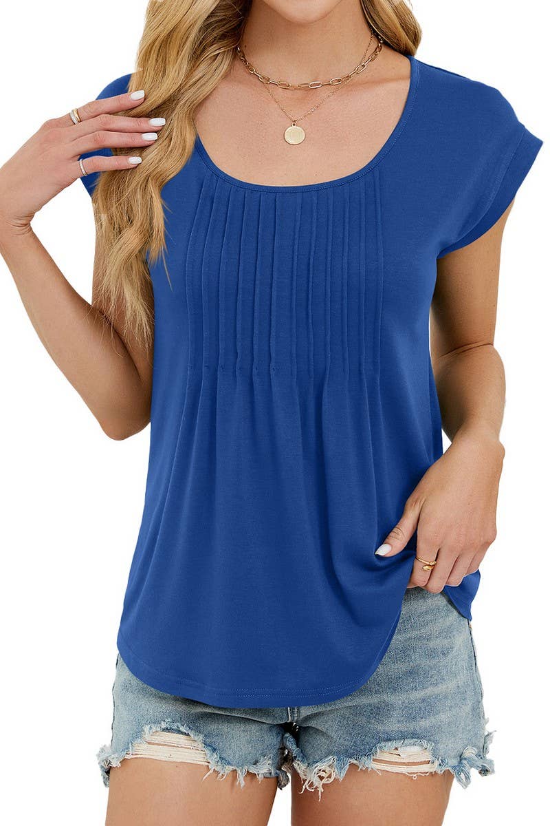 CWTTS1319_SPRING AND SUMMER COMMUTER ROUND NECK T-SHIRT