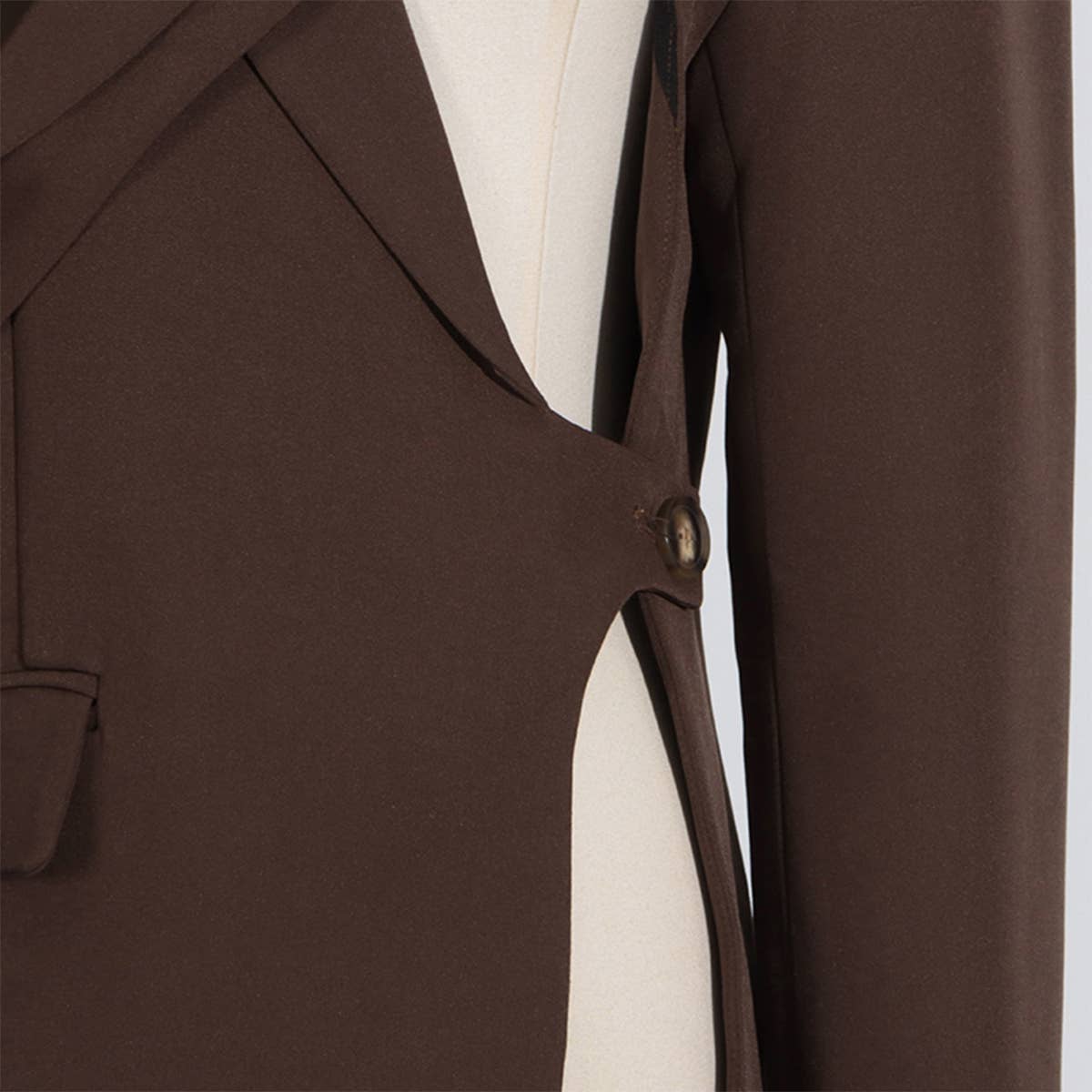 Chic Hollow-Out Waist Blazer with Belted Design_CWOCO1240