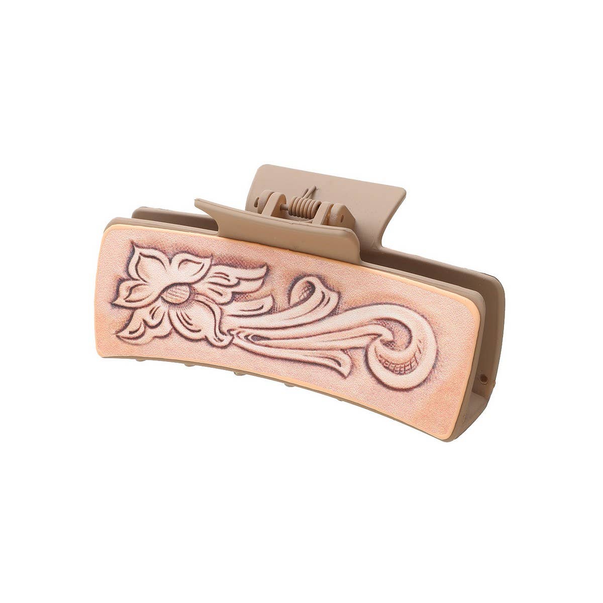 Retro Western Cowboy Faux Leather Hair Claw Clip_CWAHA0610