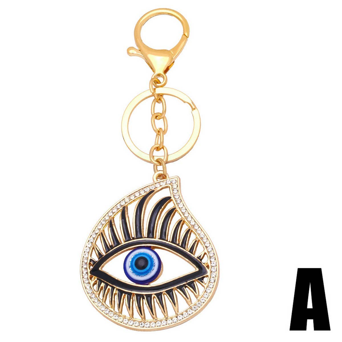 CREATIVE DEVIL'S EYE METAL KEYCHAIN