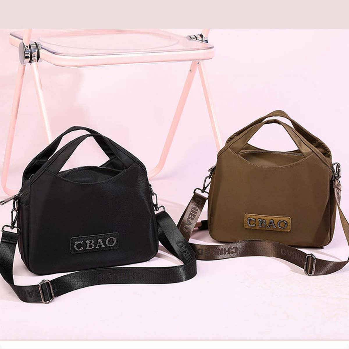 WATERPROOF OXFORD CLOTH SHOULDER MESSENGER BAG