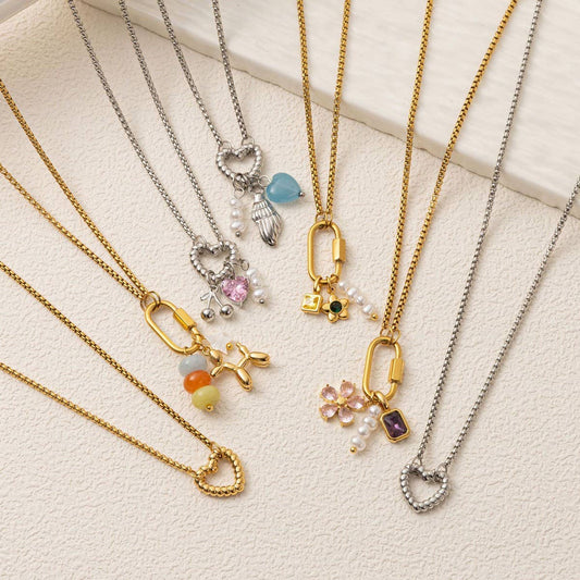 PERSONALIZED CREATIVE STAINLESS STEEL NECKLACE_CWMM3922
