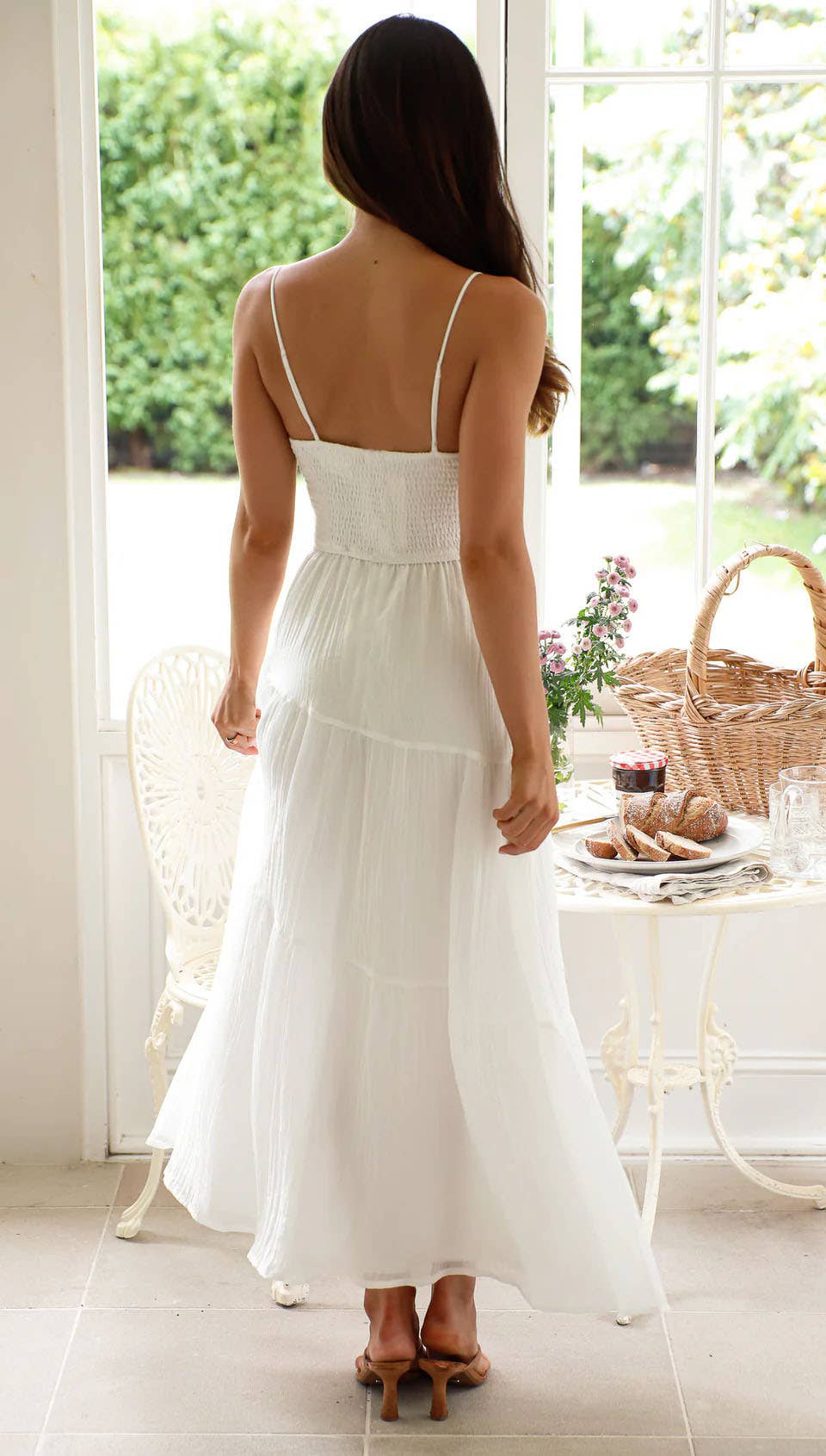 Chiffon sleeveless long halter dress large swing