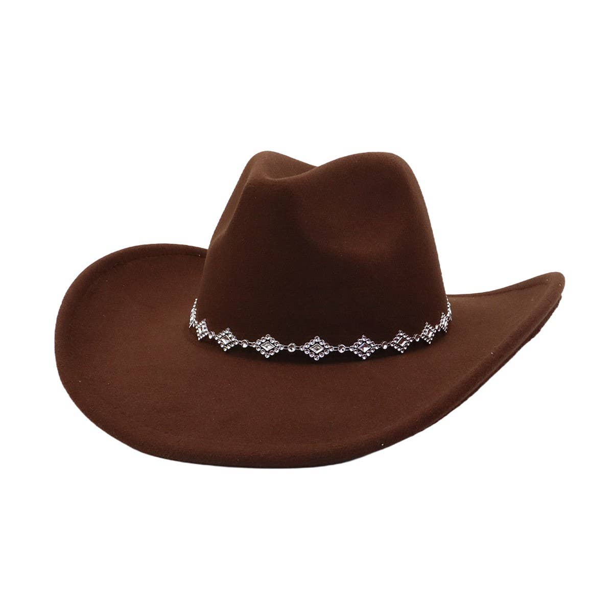 Men & Women  Felt Cowboy Western Fedora_CWAH04442