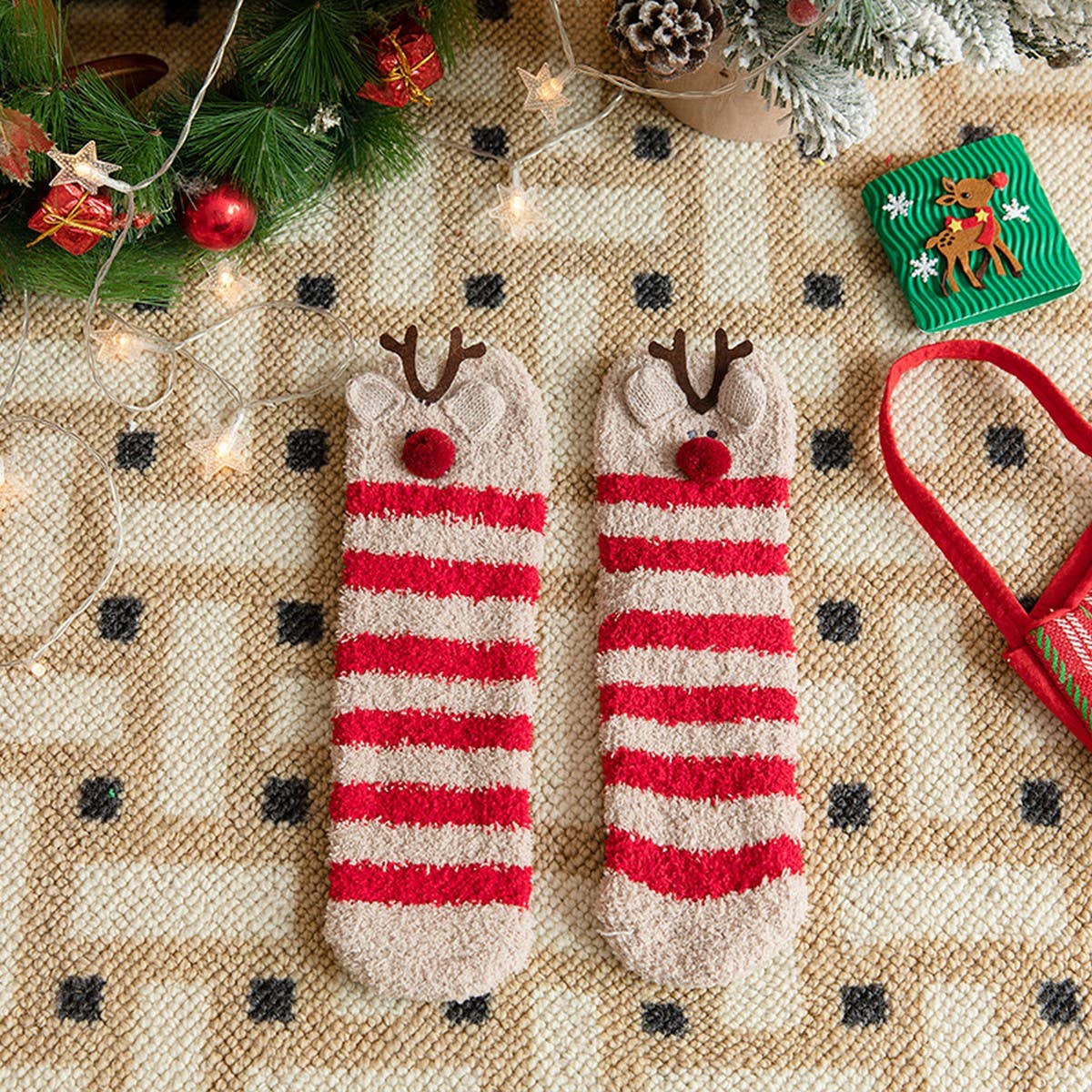 CWMS02732_KIDS FAMILY CHRISTMAS CREW SOCKS WINTER GIFT