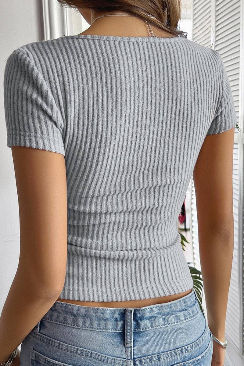 CWTTS1429_SPRING AND SUMMER SEXY SLIM SHORT-SLEEVED T-SHIRT