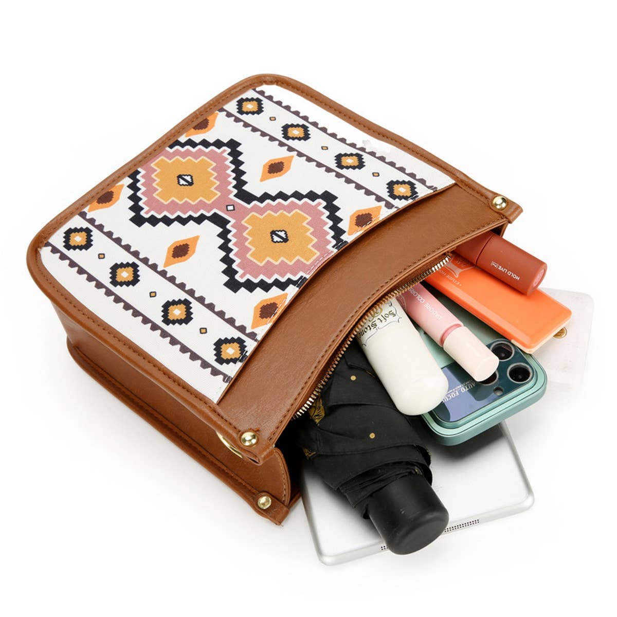 VINTAGE BOHEMIAN PRINT CROSSBODY TOTE BAG_CWAB2698