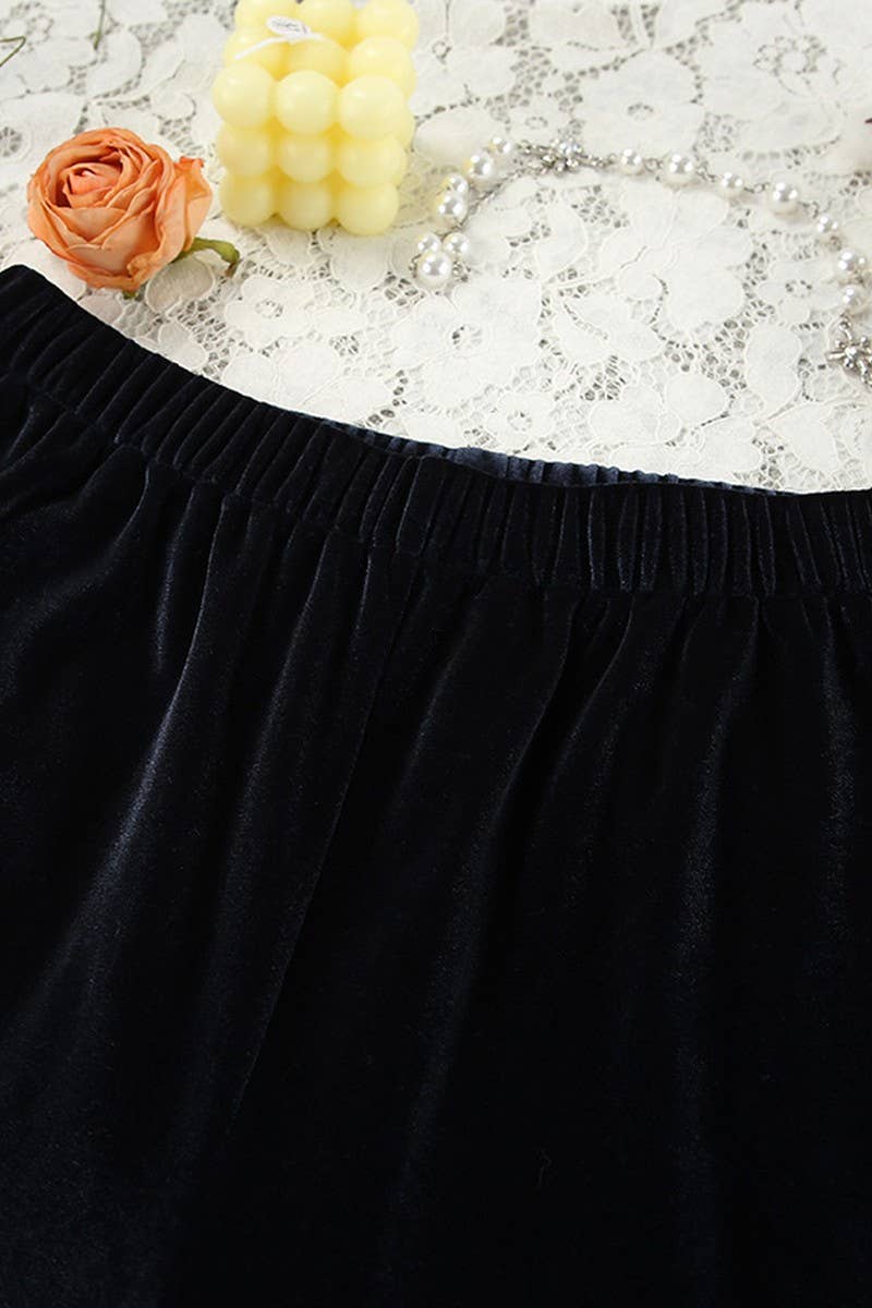 CWSPJ0341_VELVET LONG-SLEEVED TROUSERS PAJAMA SET