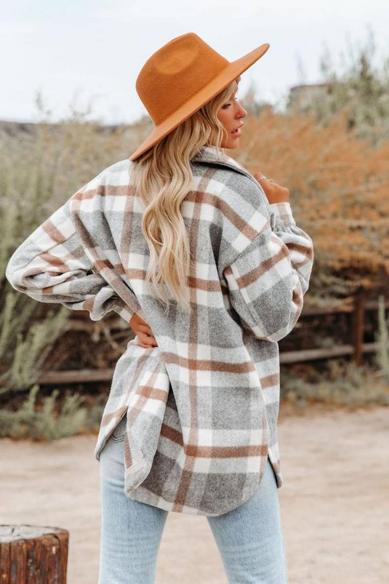 CWOCO0273_PLAID POCKET BUTTON FLANNEL SHIRT JACKET