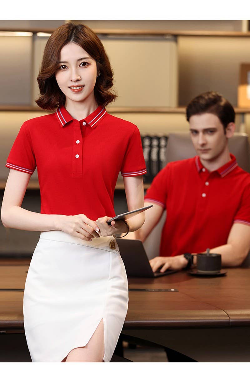 CWTBLS02451_WOMEN BREATHABLE SHORT SLEEVE CASUAL SPORTY TOP