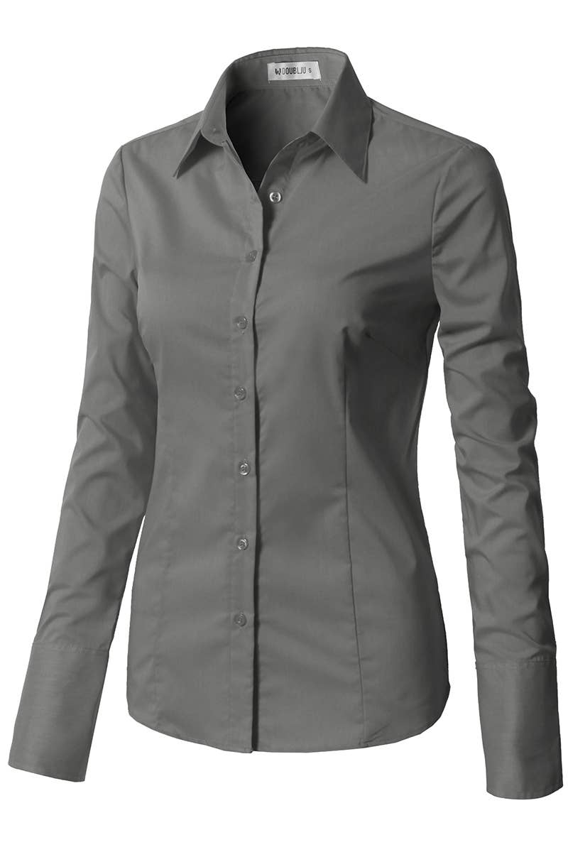 CWTDSL028_Button Down Long Sleeve Collared Shirts