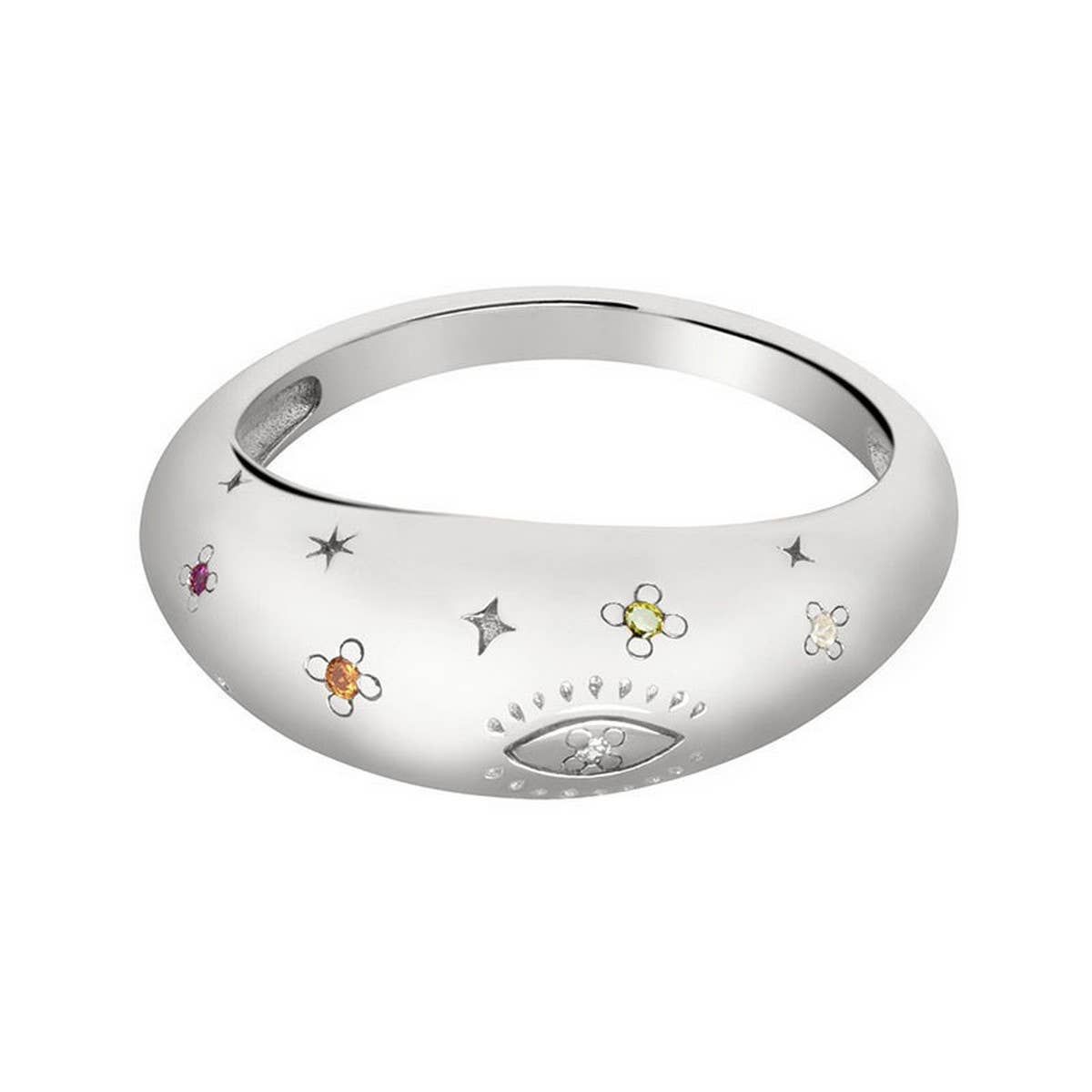 NEW STAR AND MOON BRASS RING_CWAJE1735