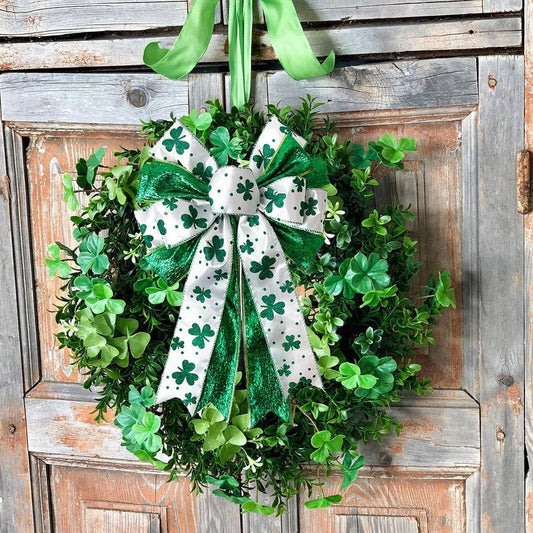 CWMM10221_PATRICK DAY GREEN SHAMROCK RIBBON