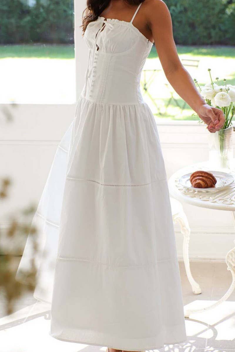 CWDHL0885_HOLIDAY CASUAL STYLE SOLID COLOR SMALL SLING DRESS