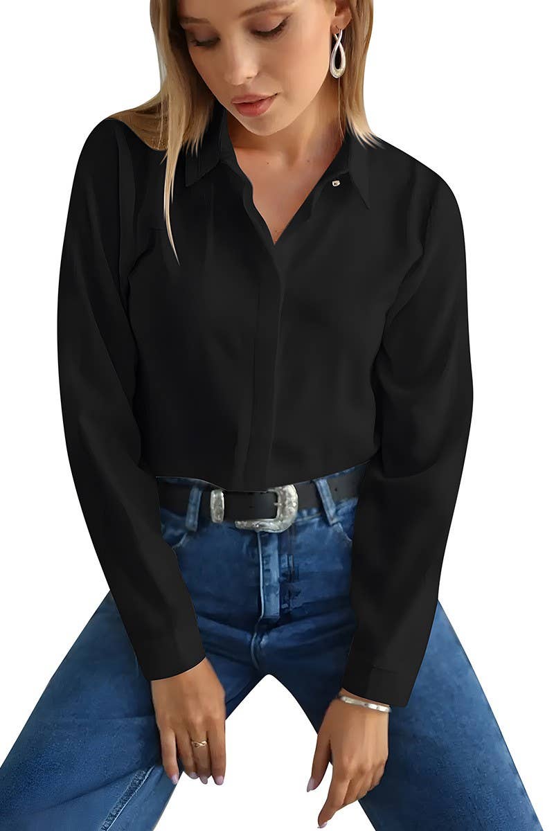 CWTSTL1531_HIDDEN BUTTON LONG SLEEVE COMMUTER SHIRT