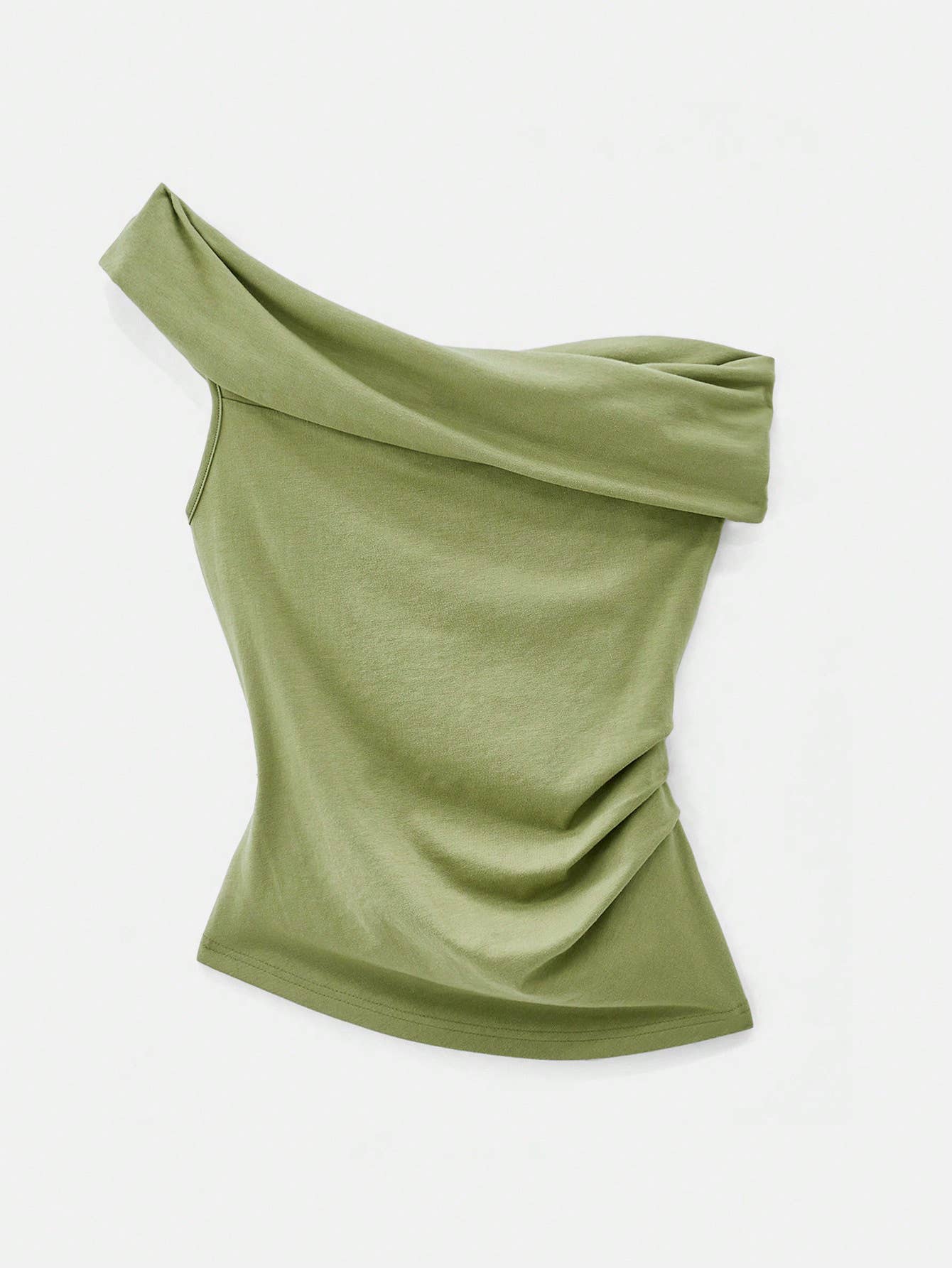 Fashionable sense of design one-shoulder T-shirt