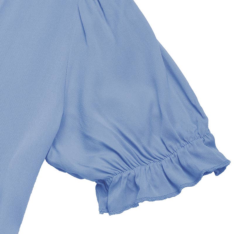 A Pose solid color stand collar mid-length dress