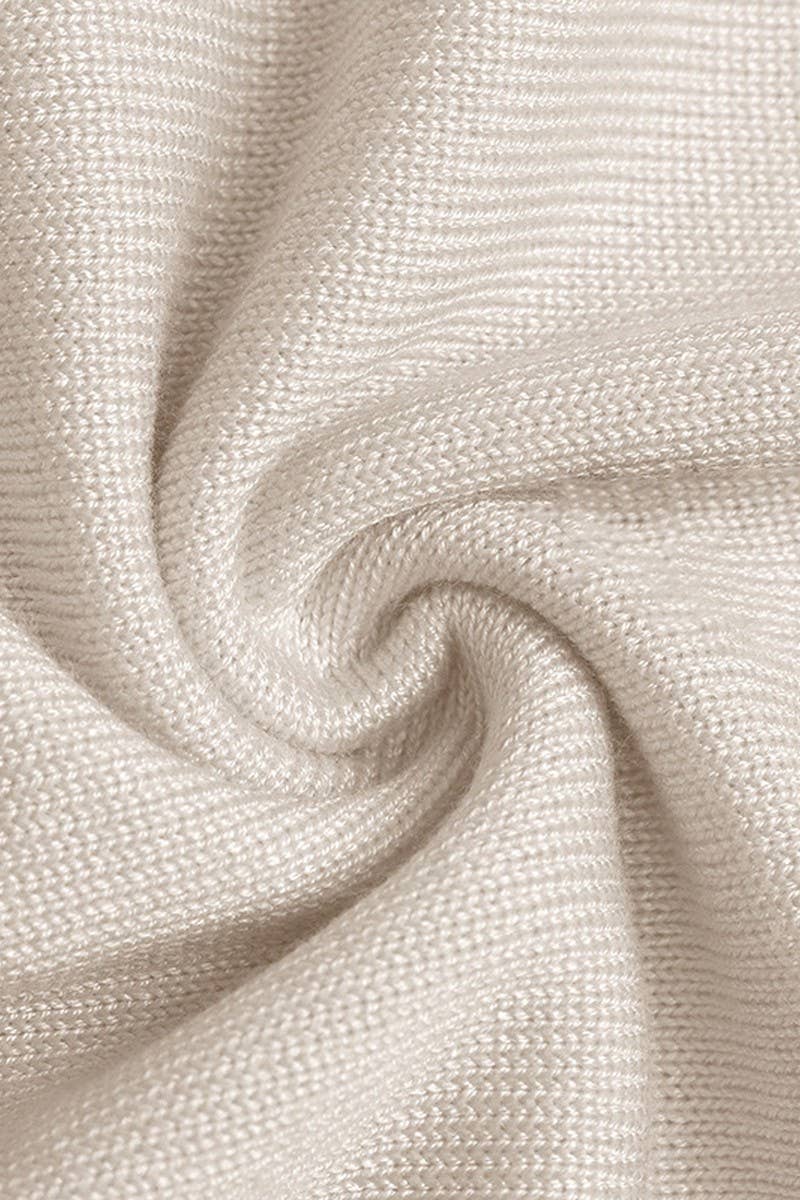 CWOSWL3740_ROUND NECK LONGSLEEVE SOLID COLOR KNITTED SWEATER