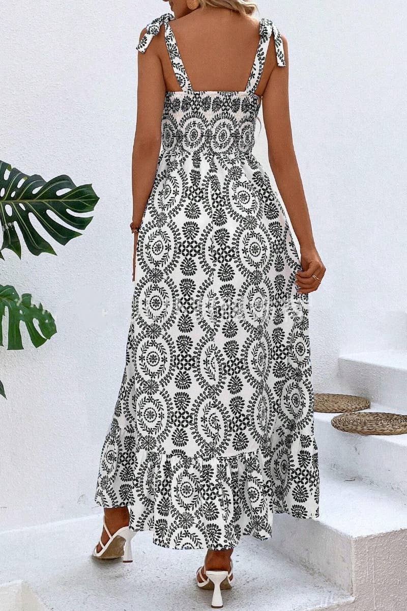 CWDHL0540_BOHO PRINT SLEEVELESS HALTER SPLIT DRESS LONG
