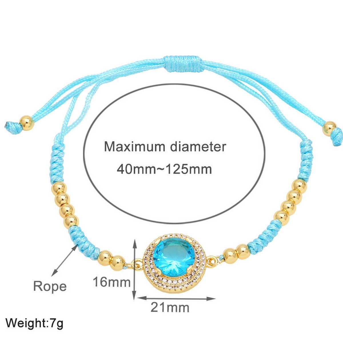 SET WITH COLORED ZIRCON BRACELET