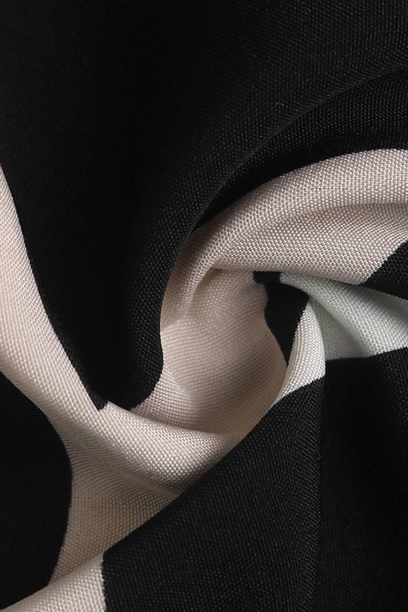 CWDMD3745_V-NECK GEOMETRIC PRINT MAXI DRESS