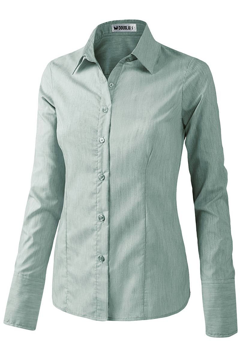CWTDSL028_Button Down Long Sleeve Collared Shirts