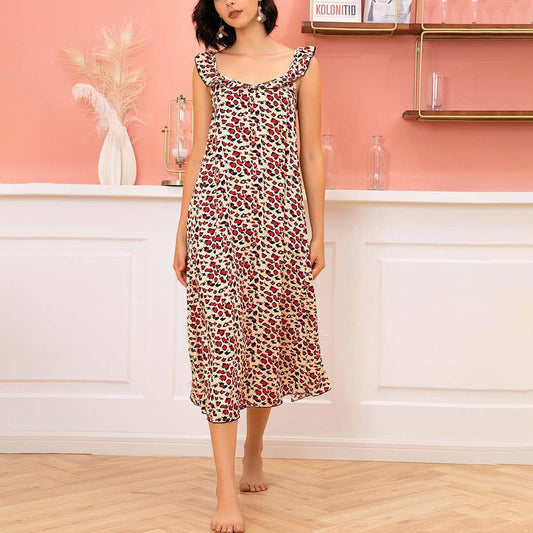 Floral camisole nightdress nightskirt homewear