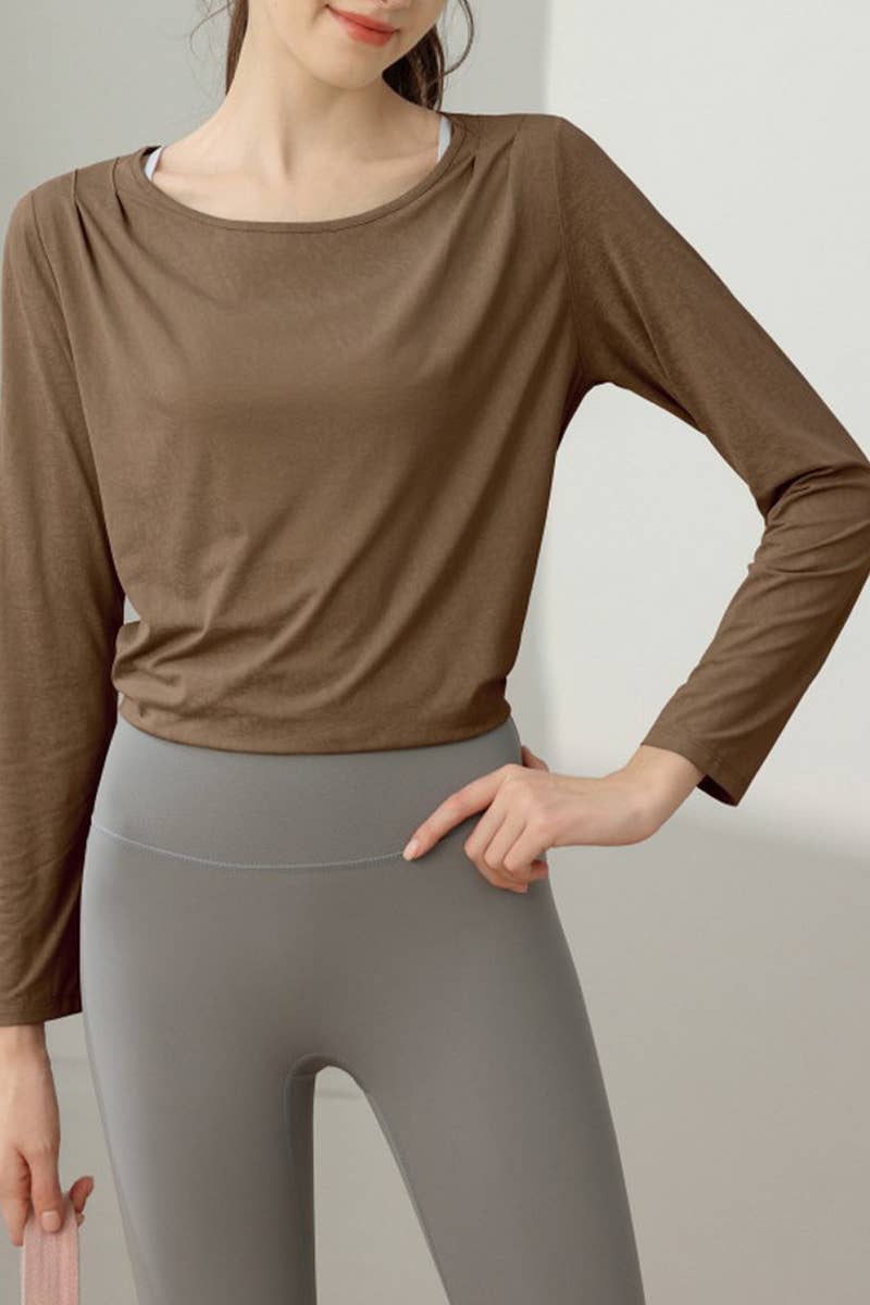 CWTBLL3757_LOOSE FITNESS HIGH-END BEAUTIFUL BACK YOGA CLOTHE