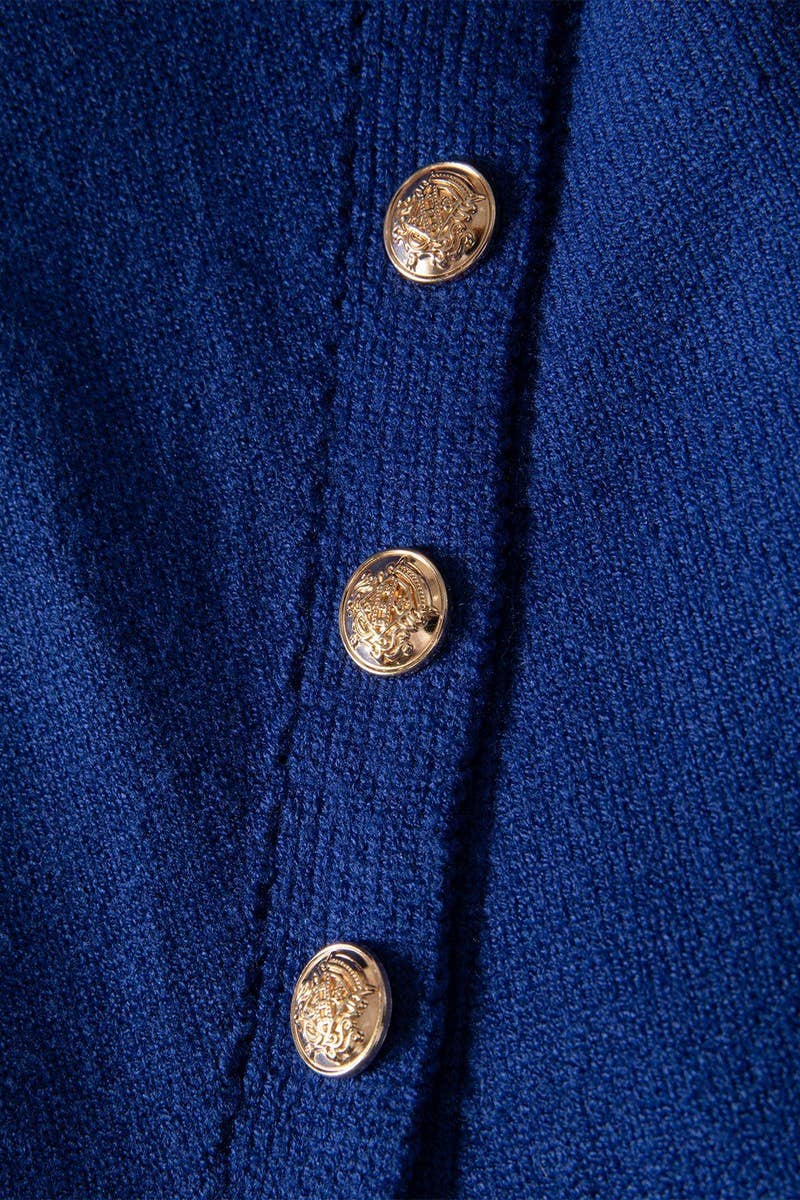 CWOSWL07447_SOLID BUTTON FRONT BELTED KNIT TOP