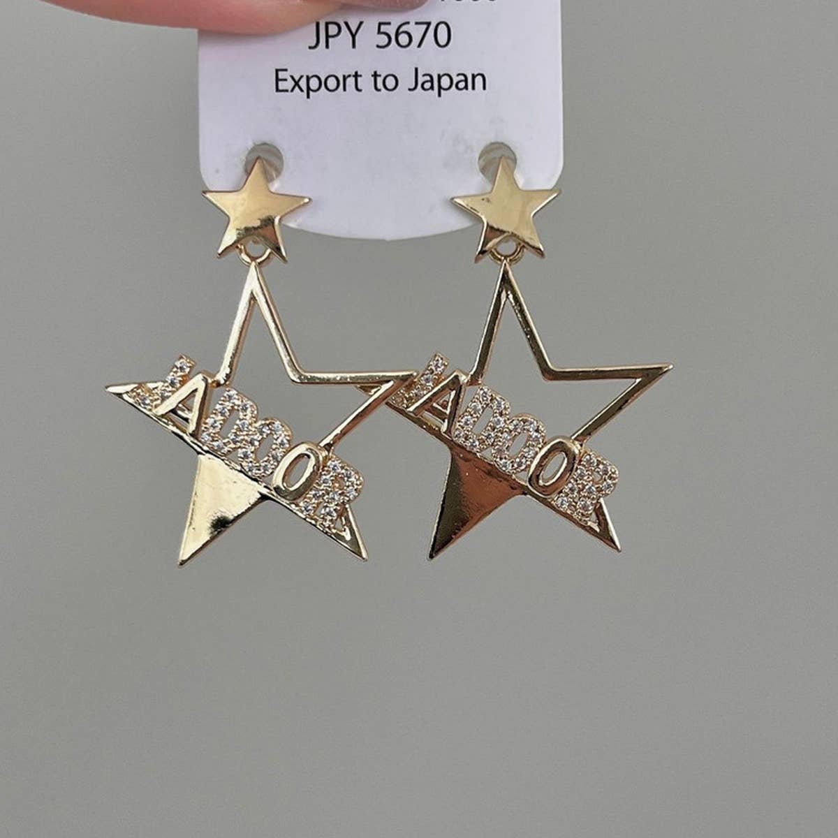 UNIQUE PENTAGRAM EARRINGS