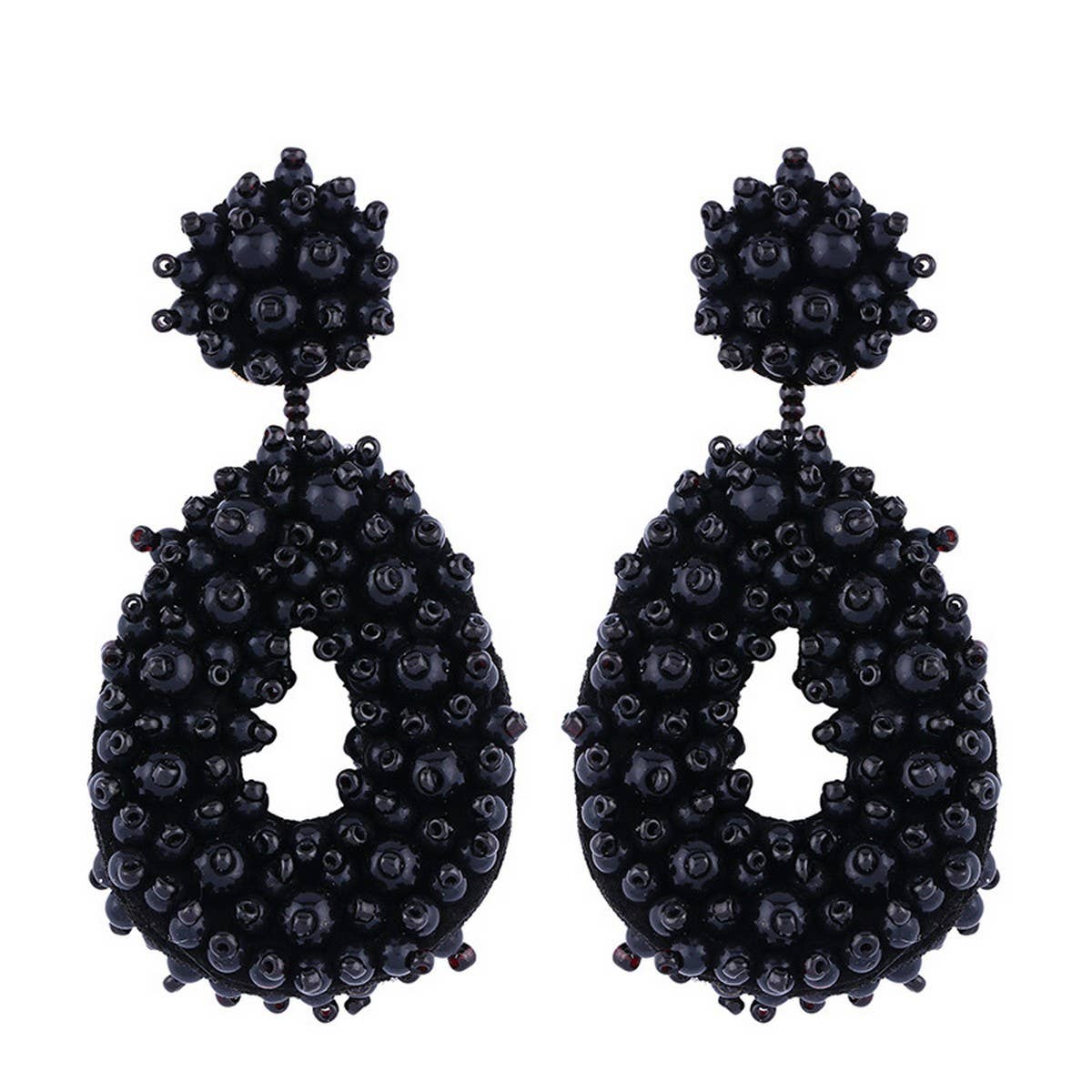 BOHEMIAN WOVEN BEADED EARRINGS_CWAJE0973