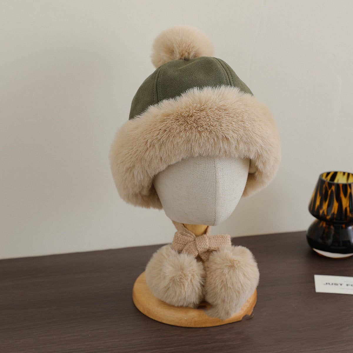 Kids Suede Trapper Hat ? Warm Winter Earflap Cap_CWAH2936