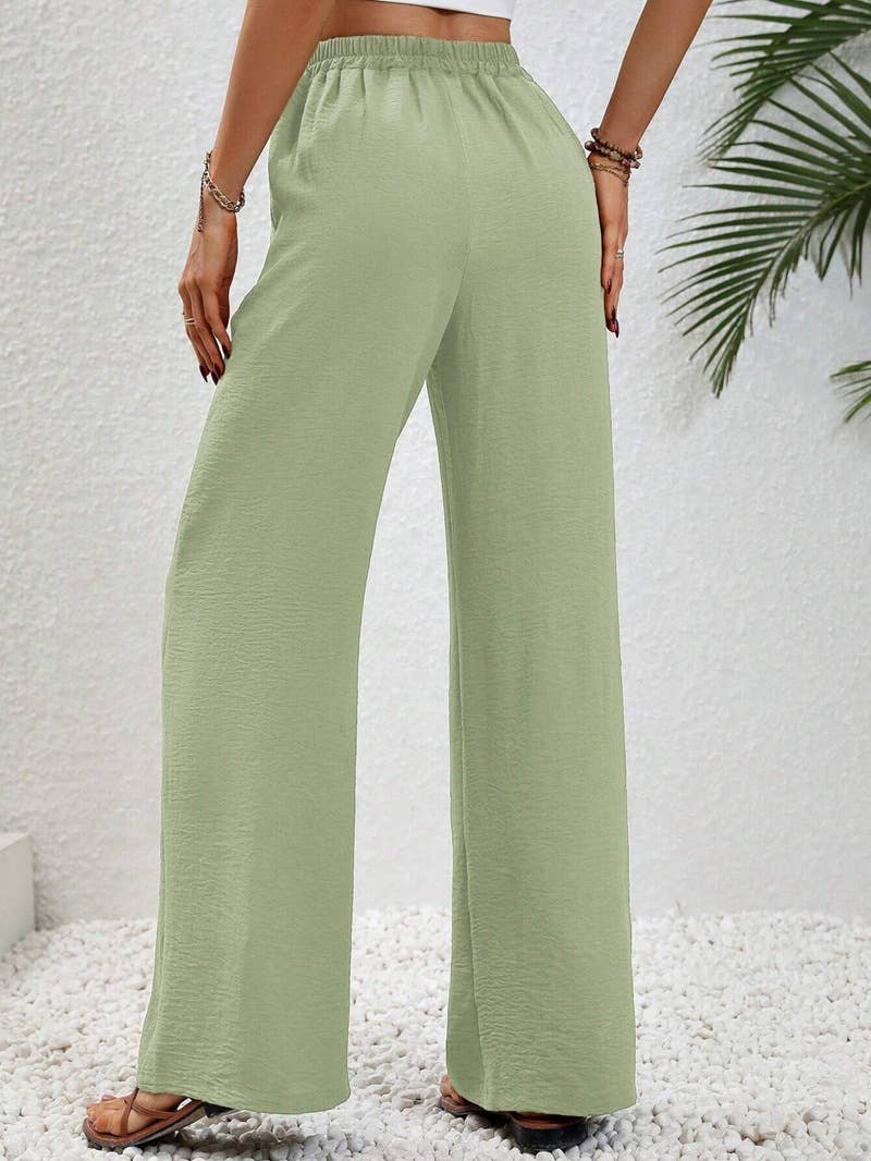 All-in-one floor-length straight leg pants