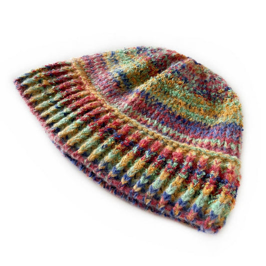 2-6 YEARS OLD KNITTED HAT MIXED COLOR BUCKET HAT_CWAH2048