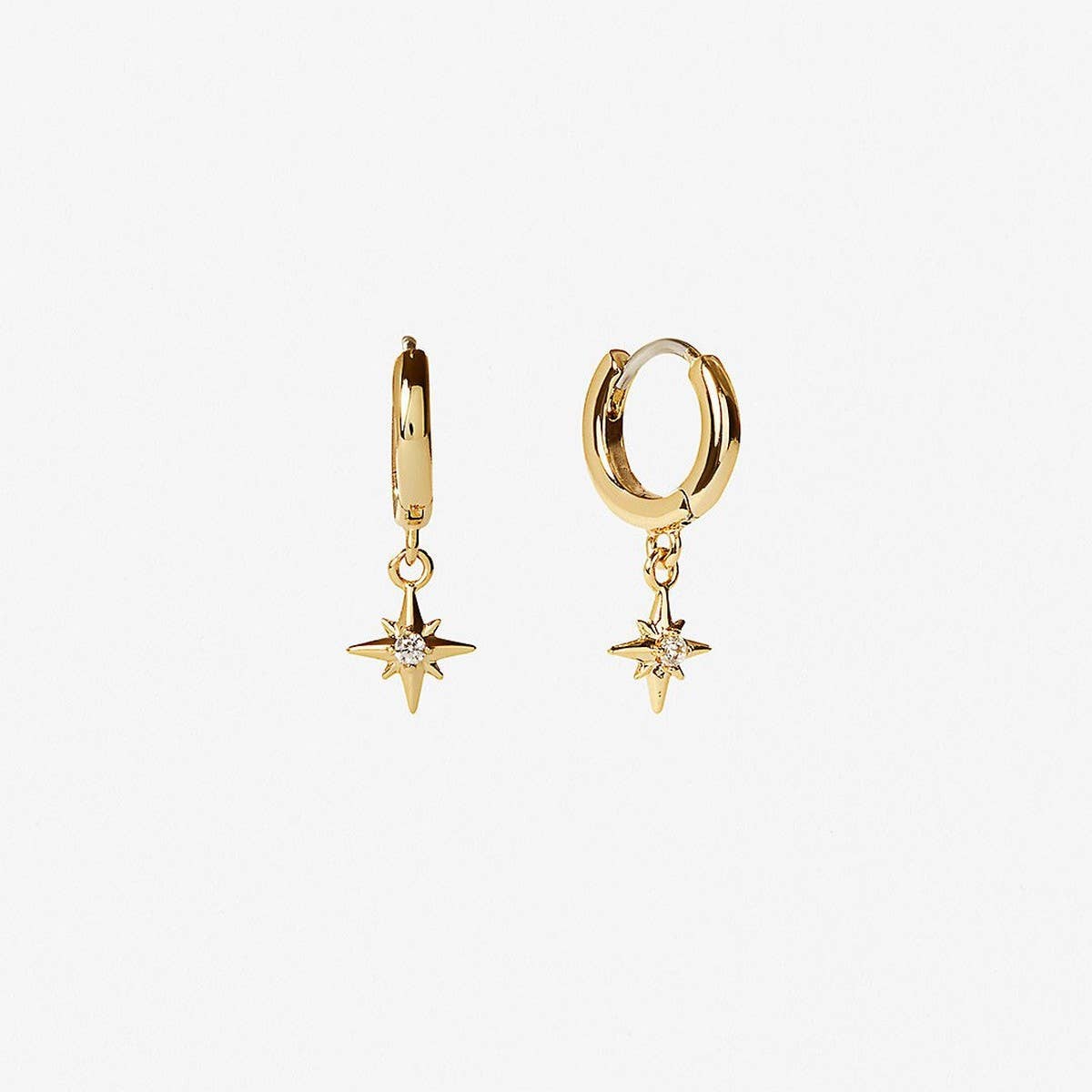 Romantic and simple eight-pointed star earrings