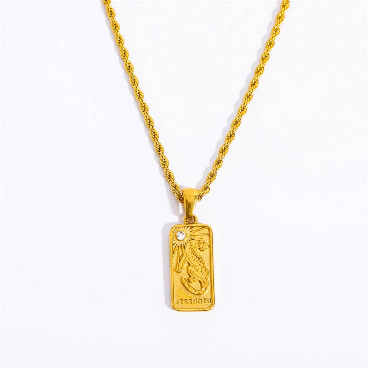 CREATIVE STAINLESS STEEL NICHE DESIGN NECKLACE