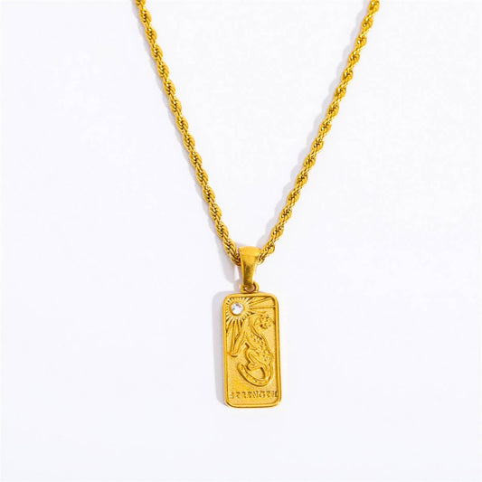 CREATIVE STAINLESS STEEL NICHE DESIGN NECKLACE