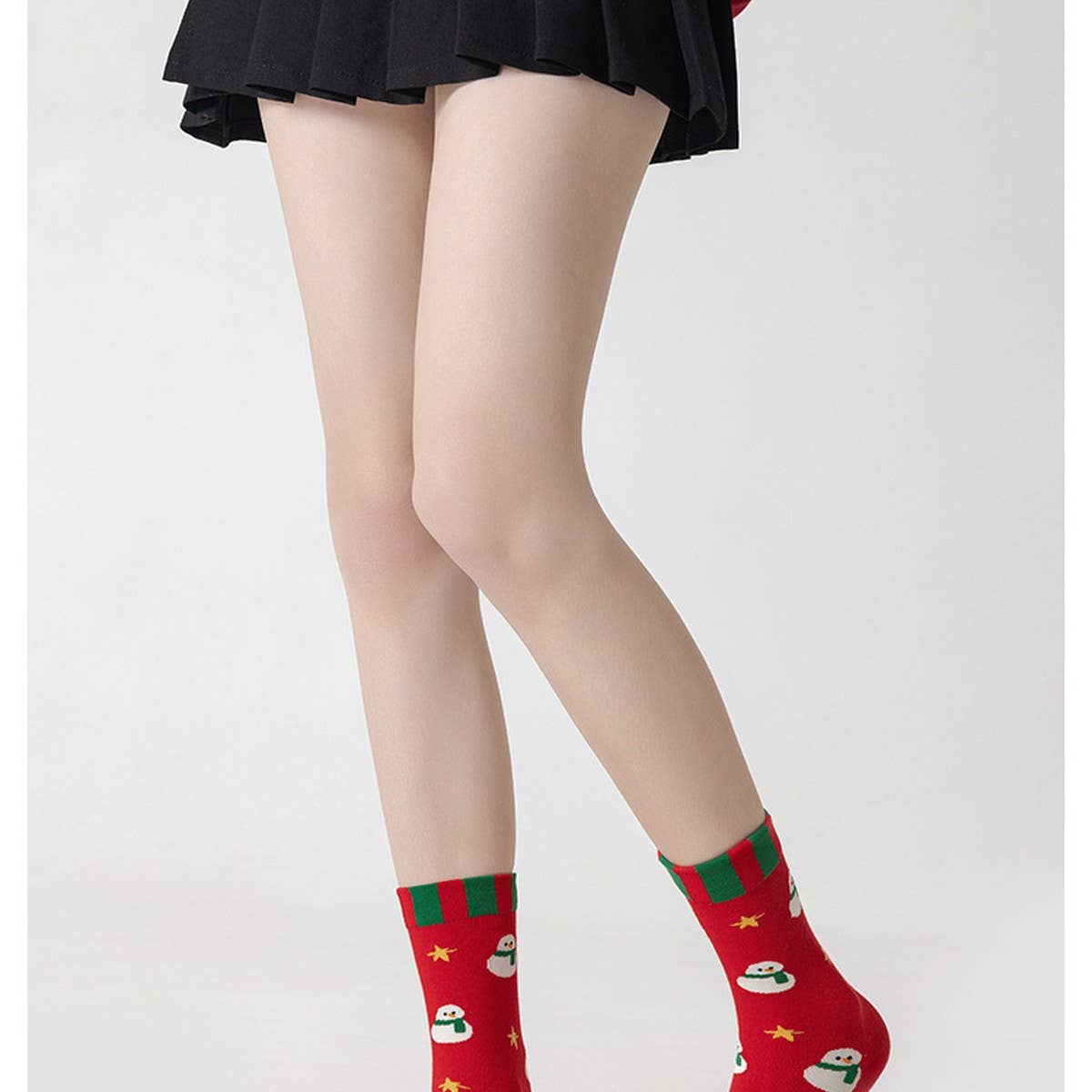 CWMS1889_CUTE CARTOON COUPLE CHRISTMAS SOCKS