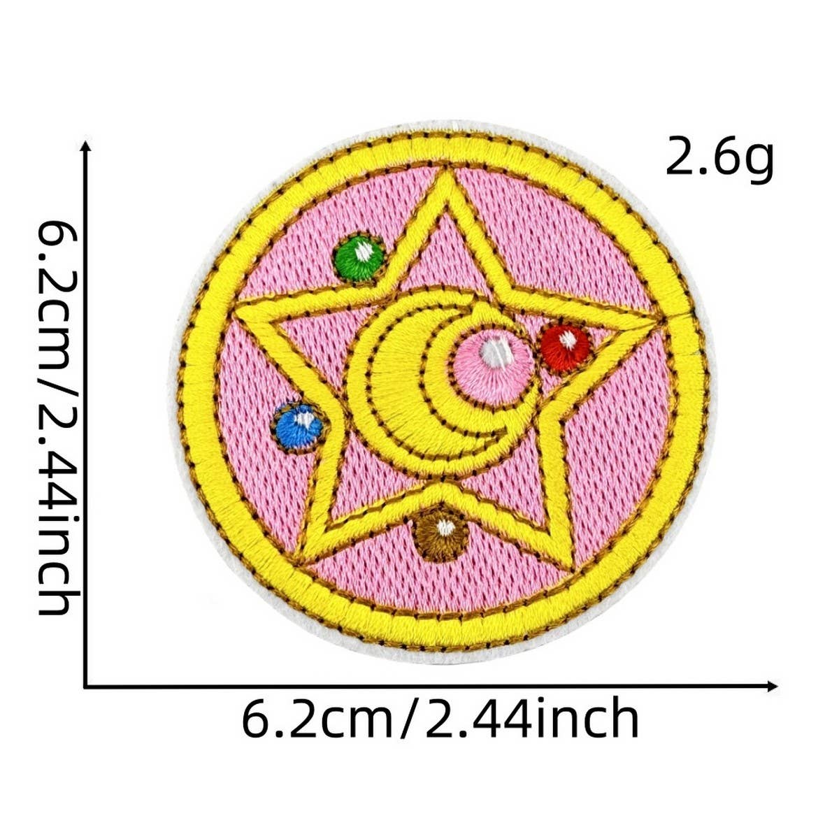 GIRL CARTOON MAGIC WARRIOR EMBROIDERED PATCH