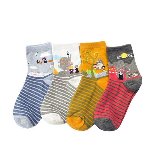 TOTORO SOCKS CREATIVE CARTOON COTTON BOAT SOCKS_CWAH1109